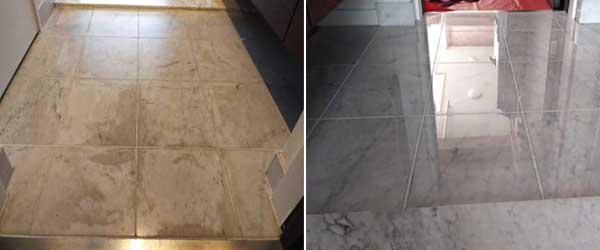 玄関大理石修復研磨